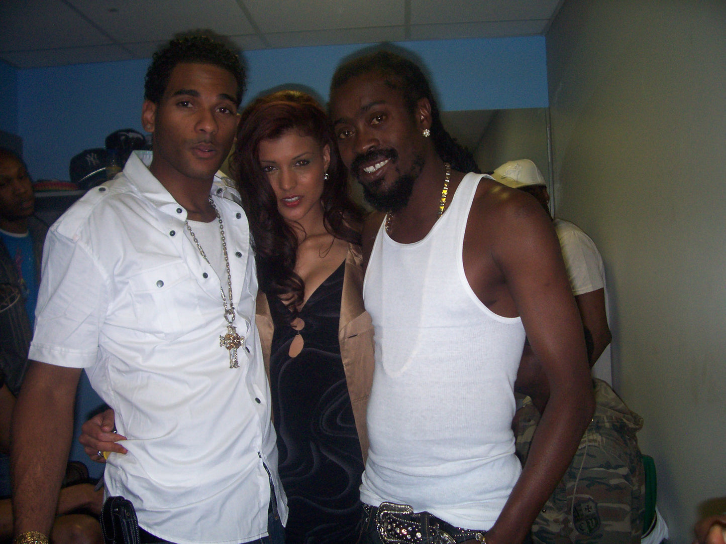 On set with Beenie Man
